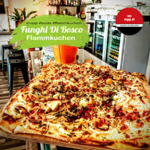 8 Funghi di Bosco beste Flammkuchen